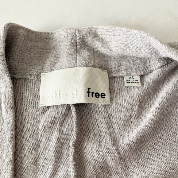 Aritzia Wilfred Free Zlata sweater / open cardigan, oversized, grey (size XS) - Picture 4 of 7
